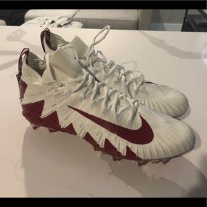 Nike size 14 Alpha Menace Cleats Red